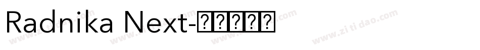 Radnika Next字体转换